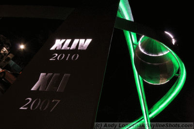 Animated GIF of Super Bowl XLIV artwork