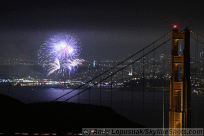 San Francisco 4th of July fireworks