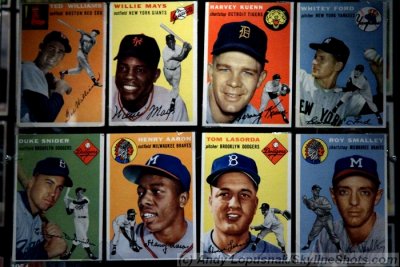 Baseball cards from 1954