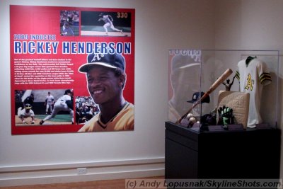 Rickey Henderson items for his induction