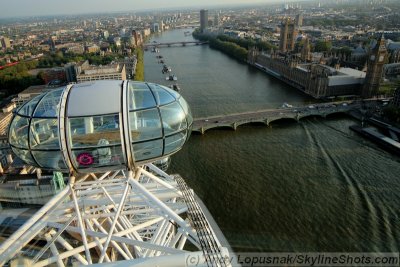 View of London from the London Eye