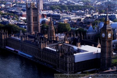 View of Parliment and Big Ben from the London Eye