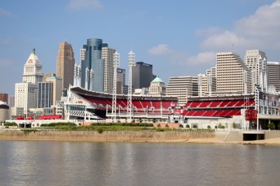 Great American Ball Park and downtown Cincinnati