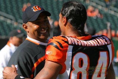 Cincinnati Bengals head coach Marvin Lewis & WR T.J. Houshmandzadeh