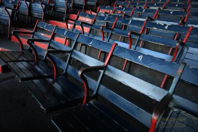 Original 1912 seats in Fenway Park - Boston, MA