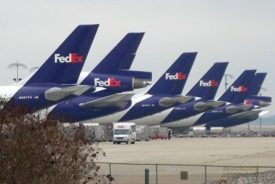 FedEx planes at Memphis Airport