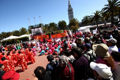 2008 Olympic Torch Relay & Protests - San Francisco