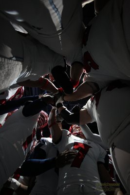 Inside the Los Angeles Avengers' huddle