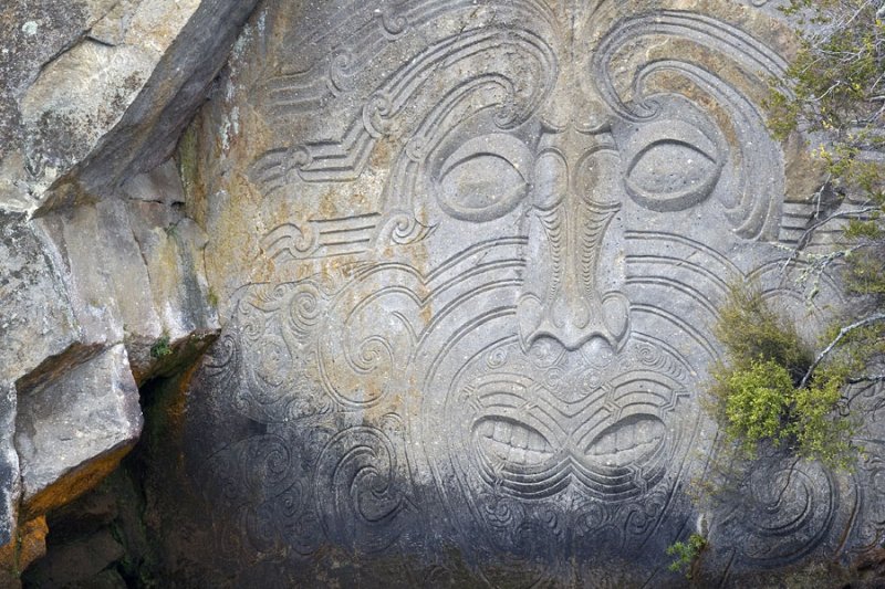 Ngatoroirangi Maori Rock carvings, Lake Taupo