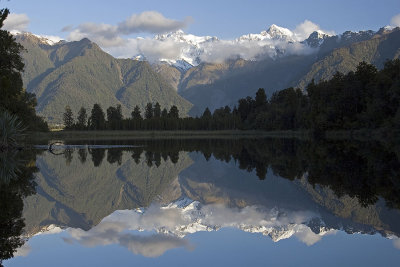 Aoraki / Mount Cook and Mount Tasman Reflections, Lake Matheson