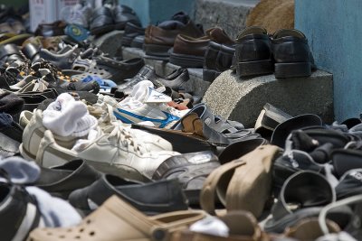 Shoes outside Mosque