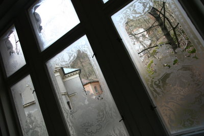 Windows from the original Saxony Hall