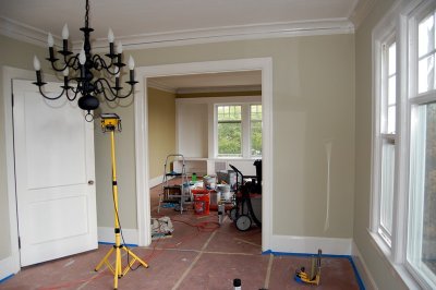 dining room, looking south into living room