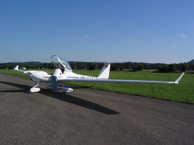 Motor Glider Flight in Switzerland
