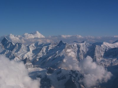 Approaching the high Bernese Alps