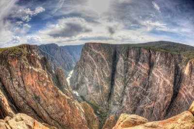 Life is such a thin veneer. Black Canyon of the Gunnison