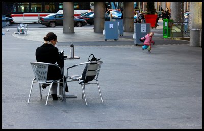 Taking care of business at Dundas Square