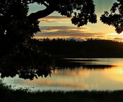 Sunset on Quamichan Lake