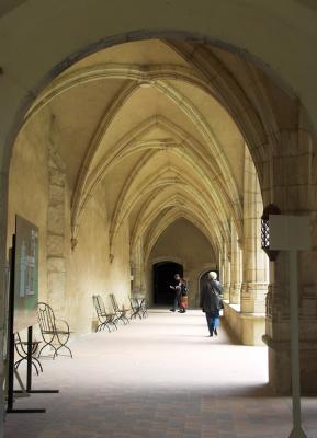 In the cloisters