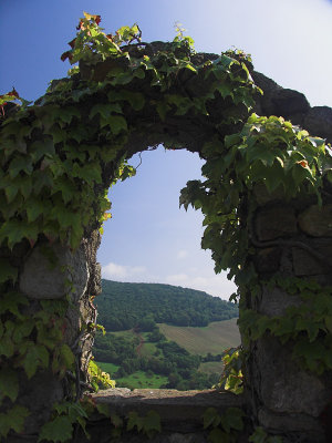 Through the arch