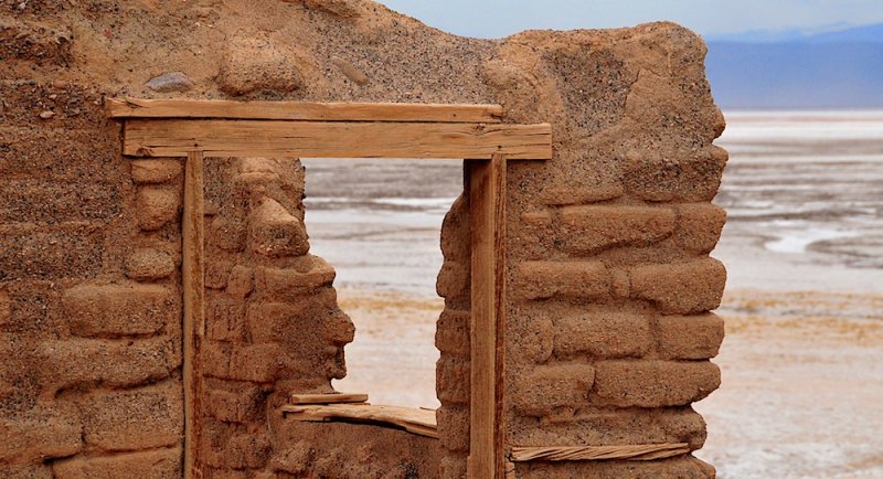 Remains of Borax Workers Cabin - Near Mustard Canyon