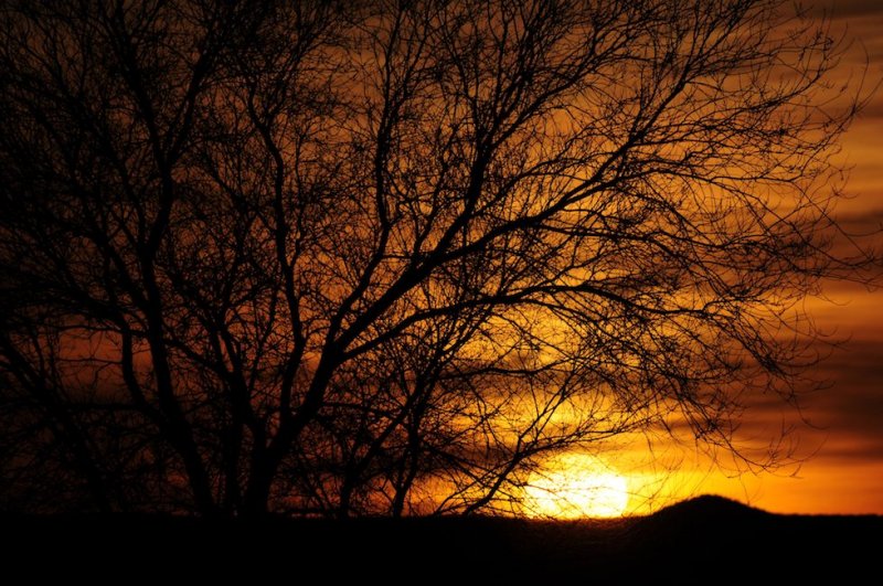 Sunset over Route 66, Seligman