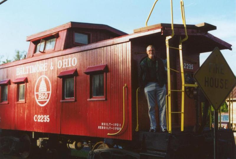 Ed Talbott, Jr. on B&O Caboose