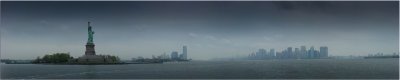 Statue of Liberty & Manhattan Skyline
