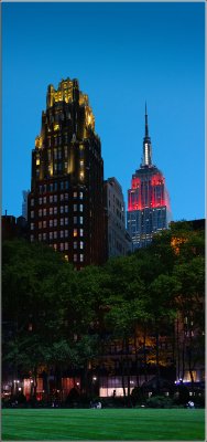 Empire State Building & Bryant Park Hotel at Dusk