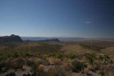 Looking West from Sotol Vista  