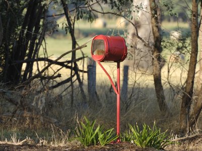 Neighbour's over the road roadside mail box.