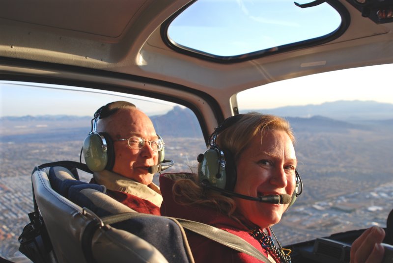 We sat in the co-pilots seat