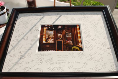 Picture signed by guests
