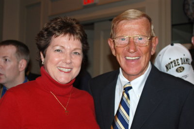 Victoria and Lou Holtz
