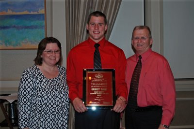 Garrett Davis and his parents