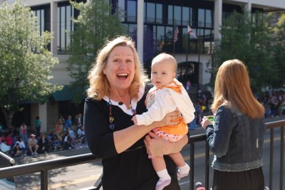 Grammy and Avery enjoying the music