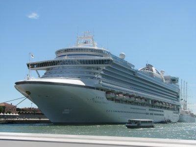 The Emerald Princess our cruise ship