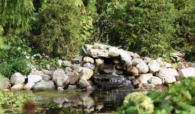 monestary waterfall