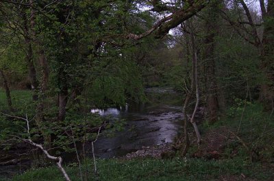 Dusk on the W Ockment River.