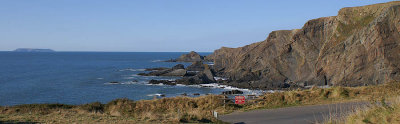 Hartland Quay and Lundy Island