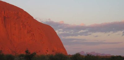 Uluru at the Edge of Day