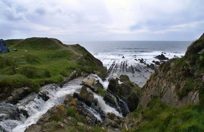 Waterfall at Welcombe Mouth 