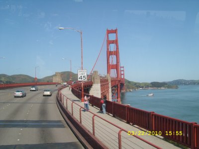 Chegando  Golden Gate