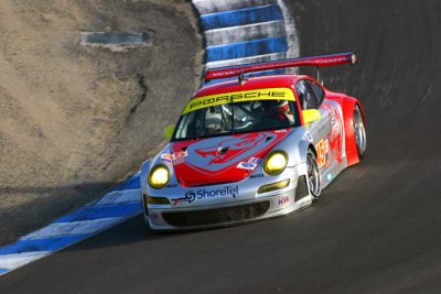 Flying Lizard Porsche in the Corkscrew