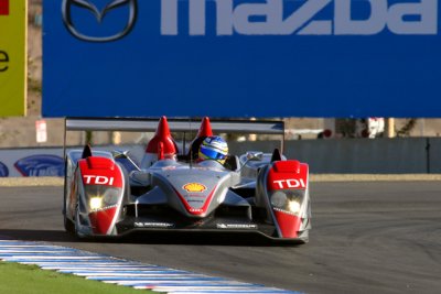 Audi R10 accelerating out of T11