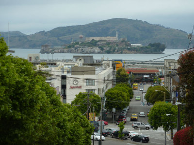 Alcatraz from Lombard Street