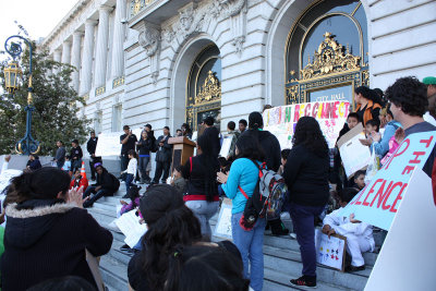 Protest Outside City Hall