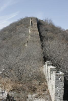 Unrestored section of the Great Wall