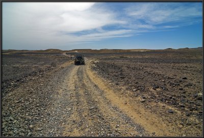 Roaming the Negev in our jeep