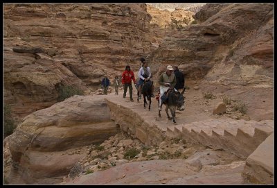 The climb to the monastery